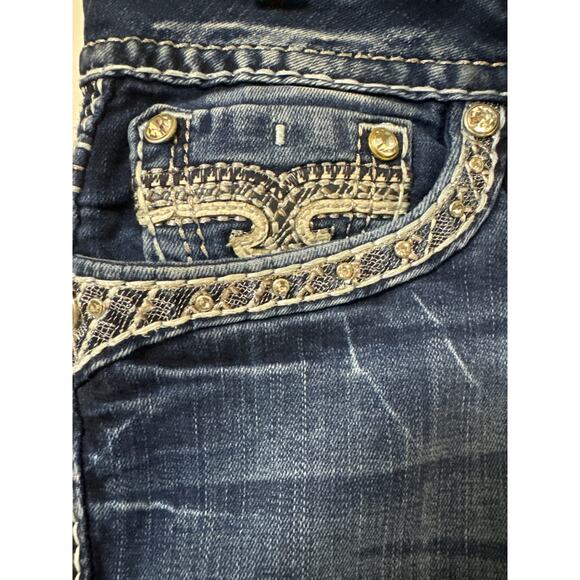 Rock Revival Glade, Easy Boot, Size 31 Well Loved! Tearing On Left Back Pocket - Picture 3 of 9